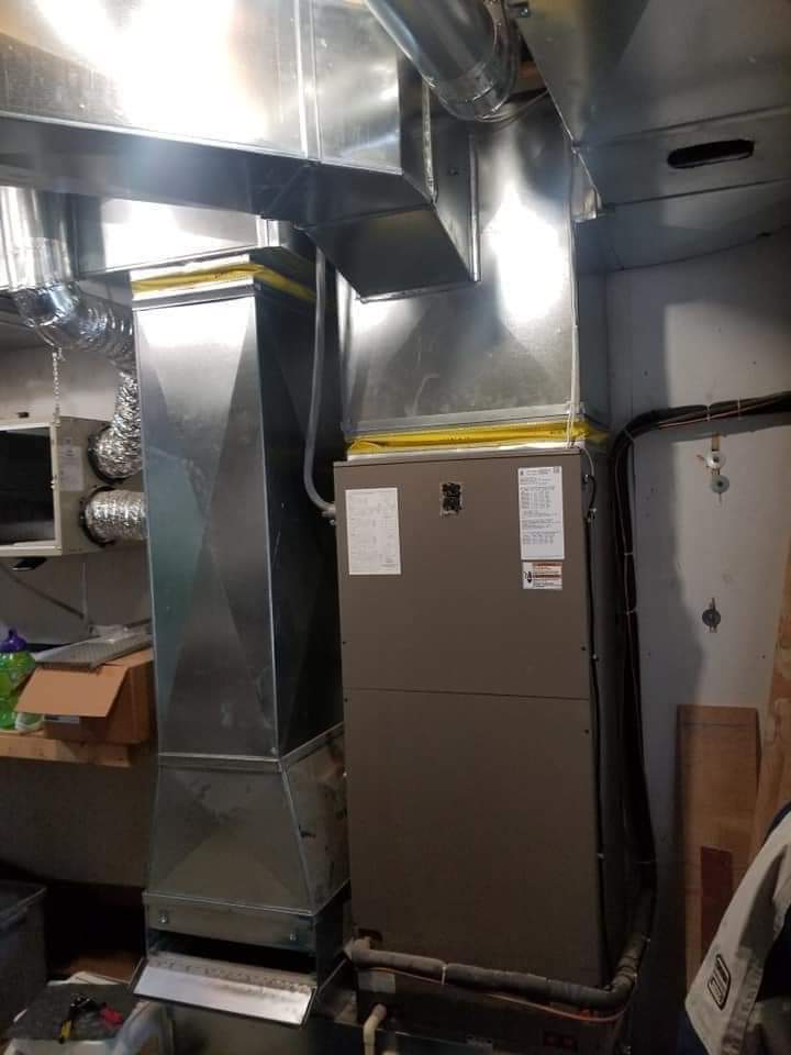 Équipement de ventilation installé